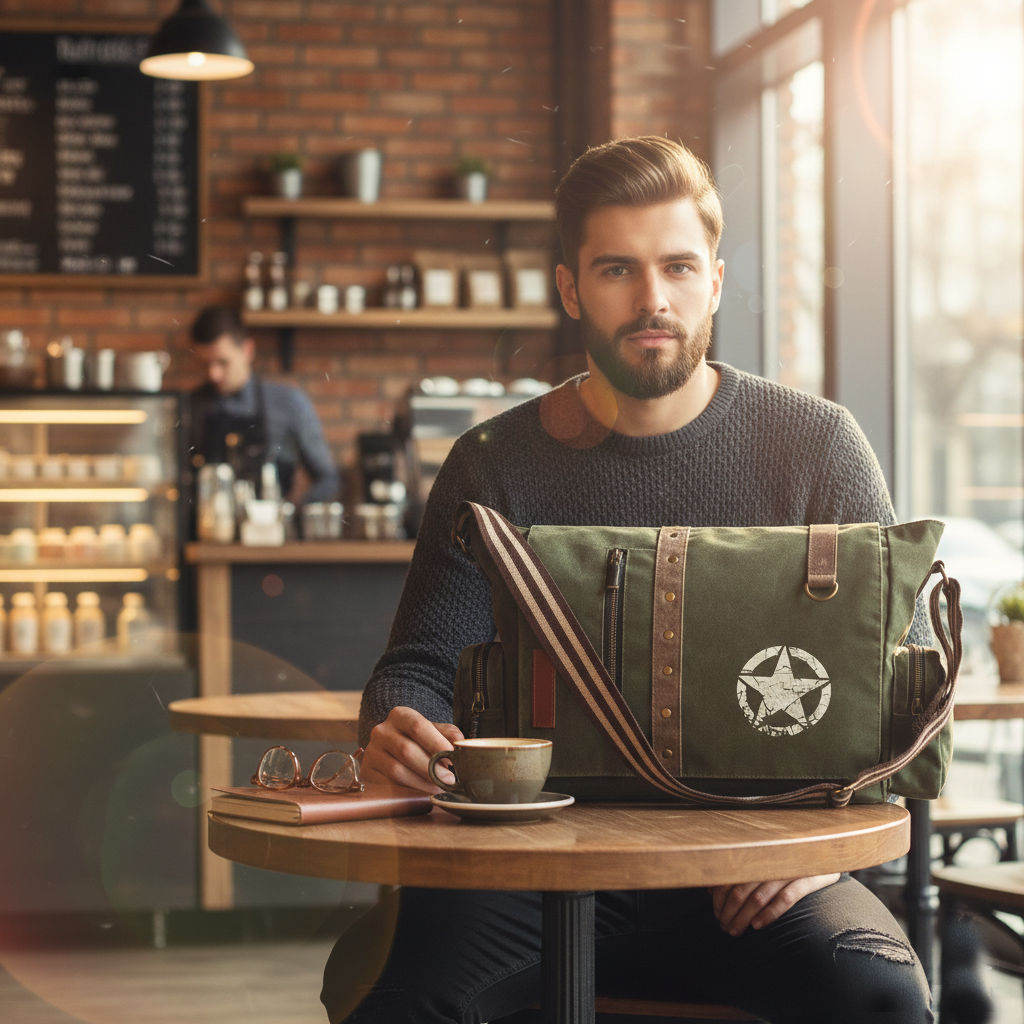 Green Unisex Messenger Bag - Stylish & Eco-Friendly 171